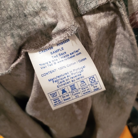 NWOT Ted Baker Tropical Pattern T-shirt - Picture 5 of 5